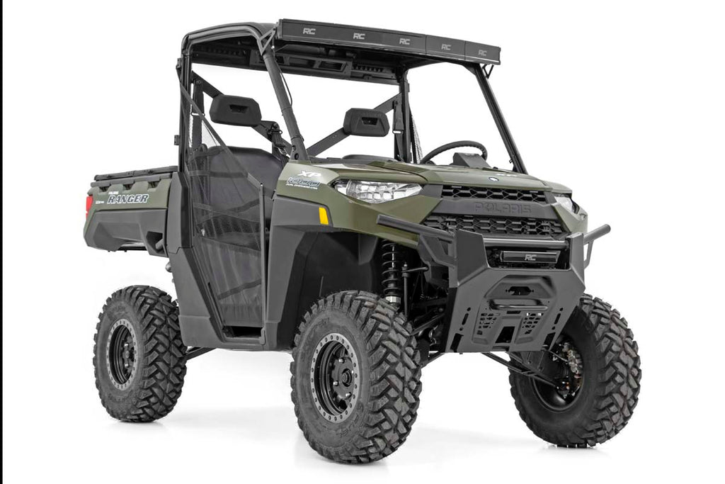Rough Country LED Light | Bumper Mount | 12" Black Single Row | Polaris Ranger 1000XP/900XP (19-20)