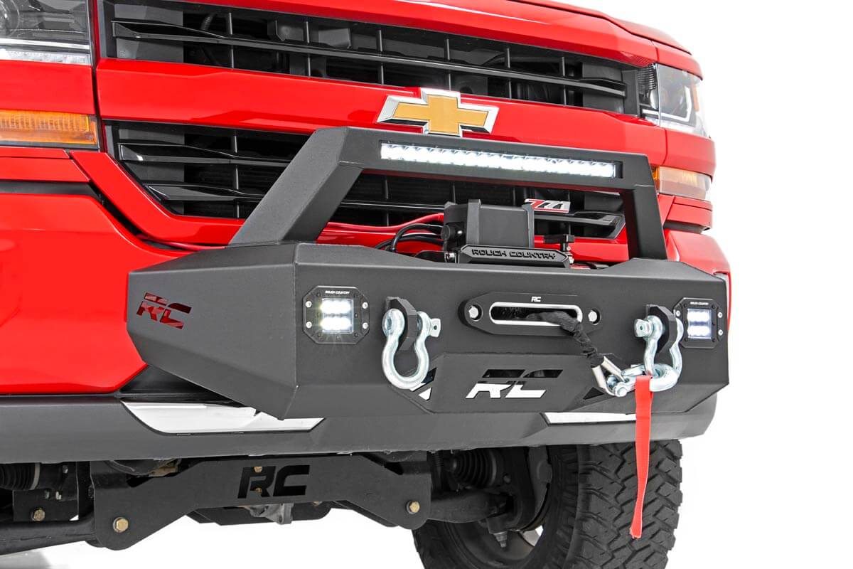 Rough Country EXO Winch Mount Kit | Chevy Silverado 1500 2WD/4WD (2007-2018)