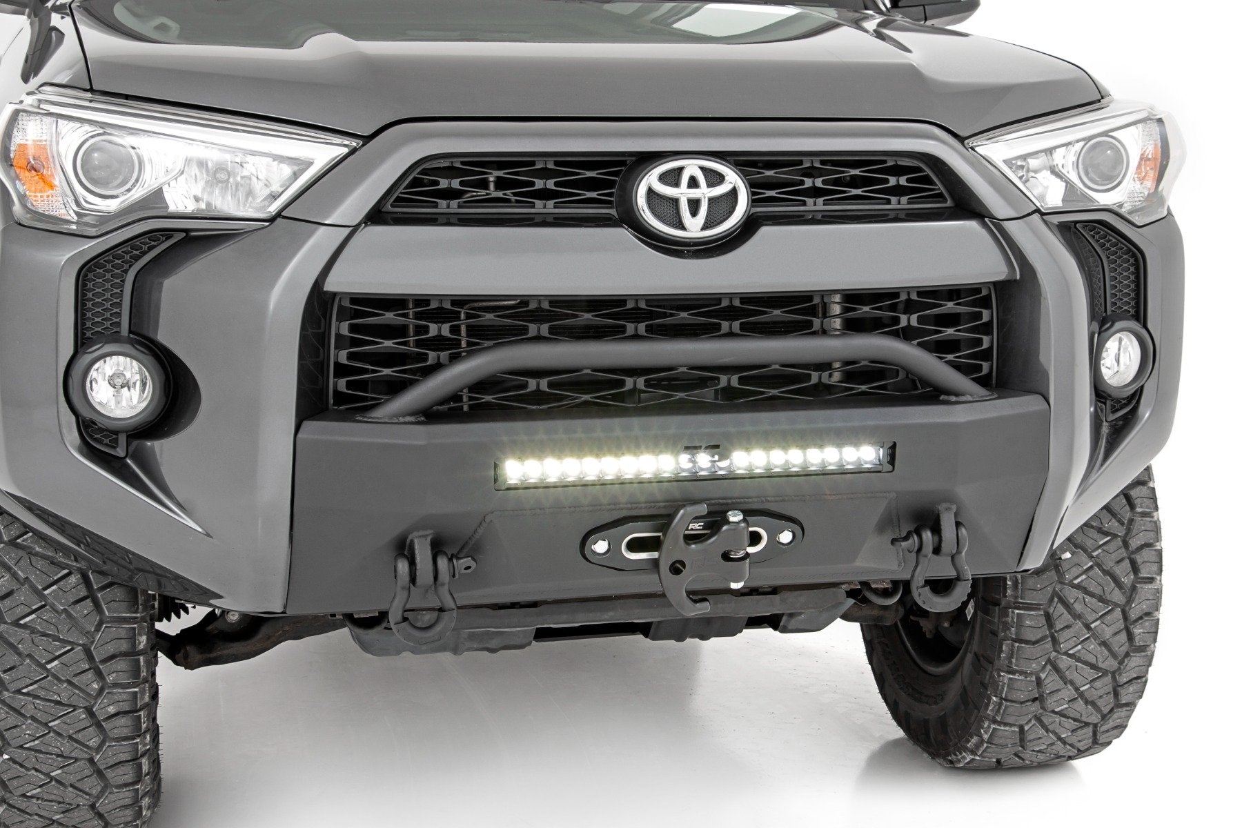 Rough Country Front Bumper | Hybrid | 20" Blk LED | Toyota 4Runner 2WD/4WD (14-23)