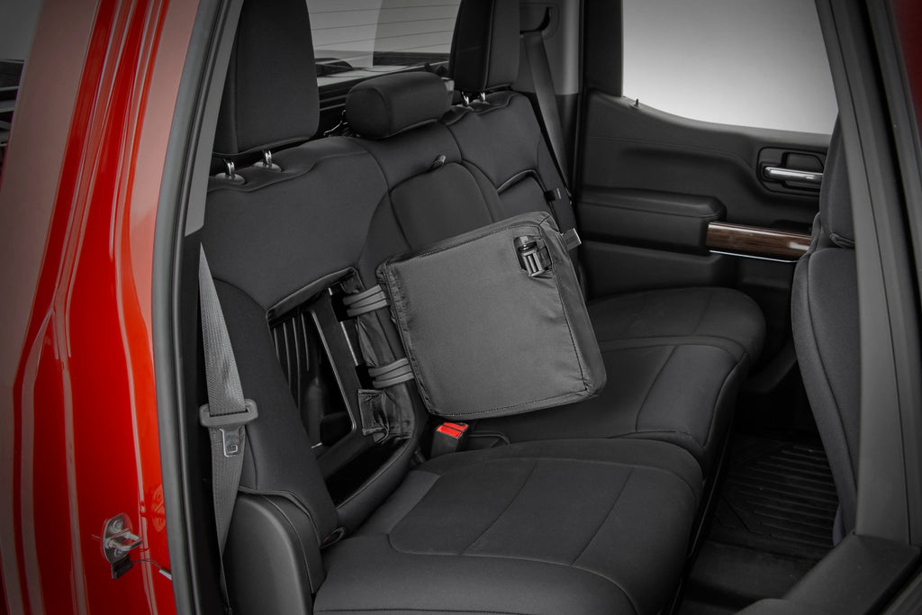 Rough Country Seat Covers | FR 40/40/20 & RR Back Storage | Chevy/GMC 1500 (19-23)