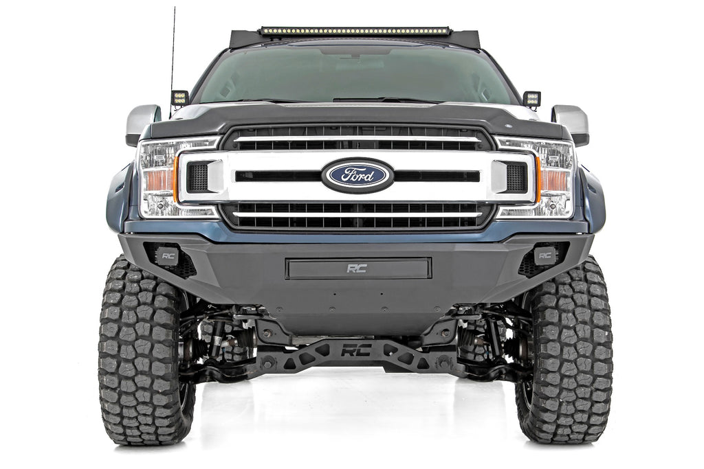 Rough Country Front Bumper | High Clearance | Skid Plate | Ford F-150 (18-20)
