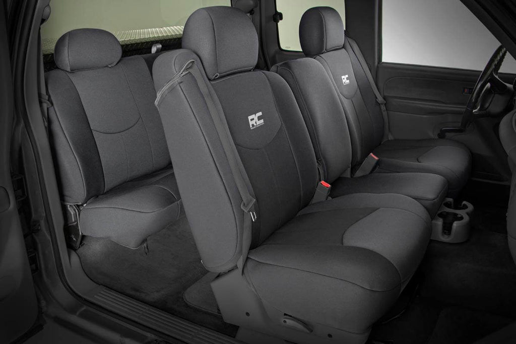 Rough Country Seat Covers | FR 40/40/20 & Rear | Chevy/GMC 1500 (99-06 & Classic)