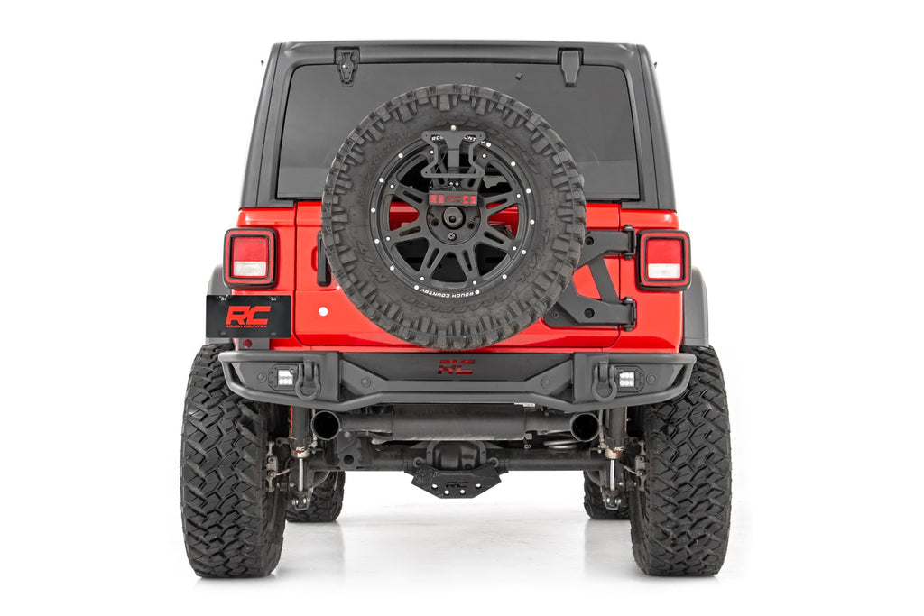 Rough Country Rear Bumper | Tubular | Jeep Wrangler 4xe (21-23)/Wrangler JL (18-23)