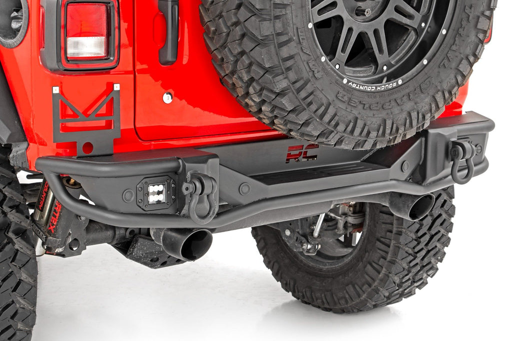 Rough Country Rear Bumper | Tubular | Jeep Wrangler 4xe (21-23)/Wrangler JL (18-23)