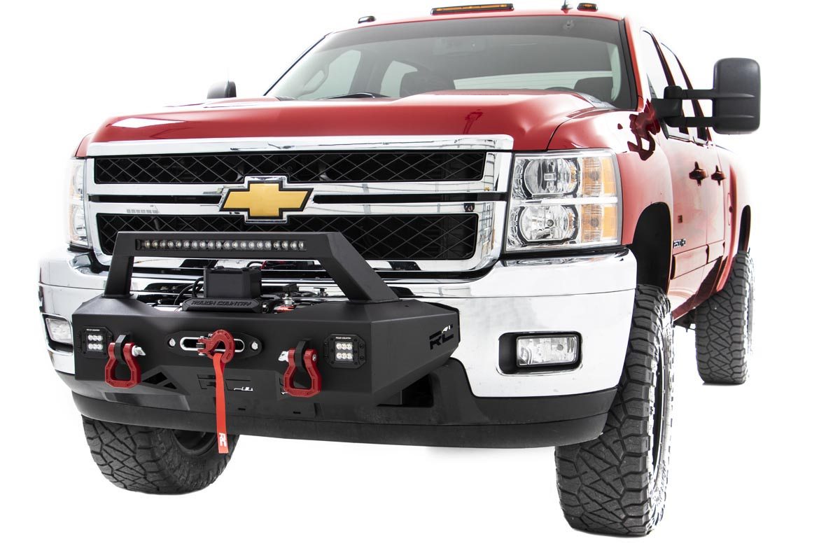 Rough Country EXO Winch Mount Kit | Chevy Silverado 2500 HD/3500 HD (11-19)