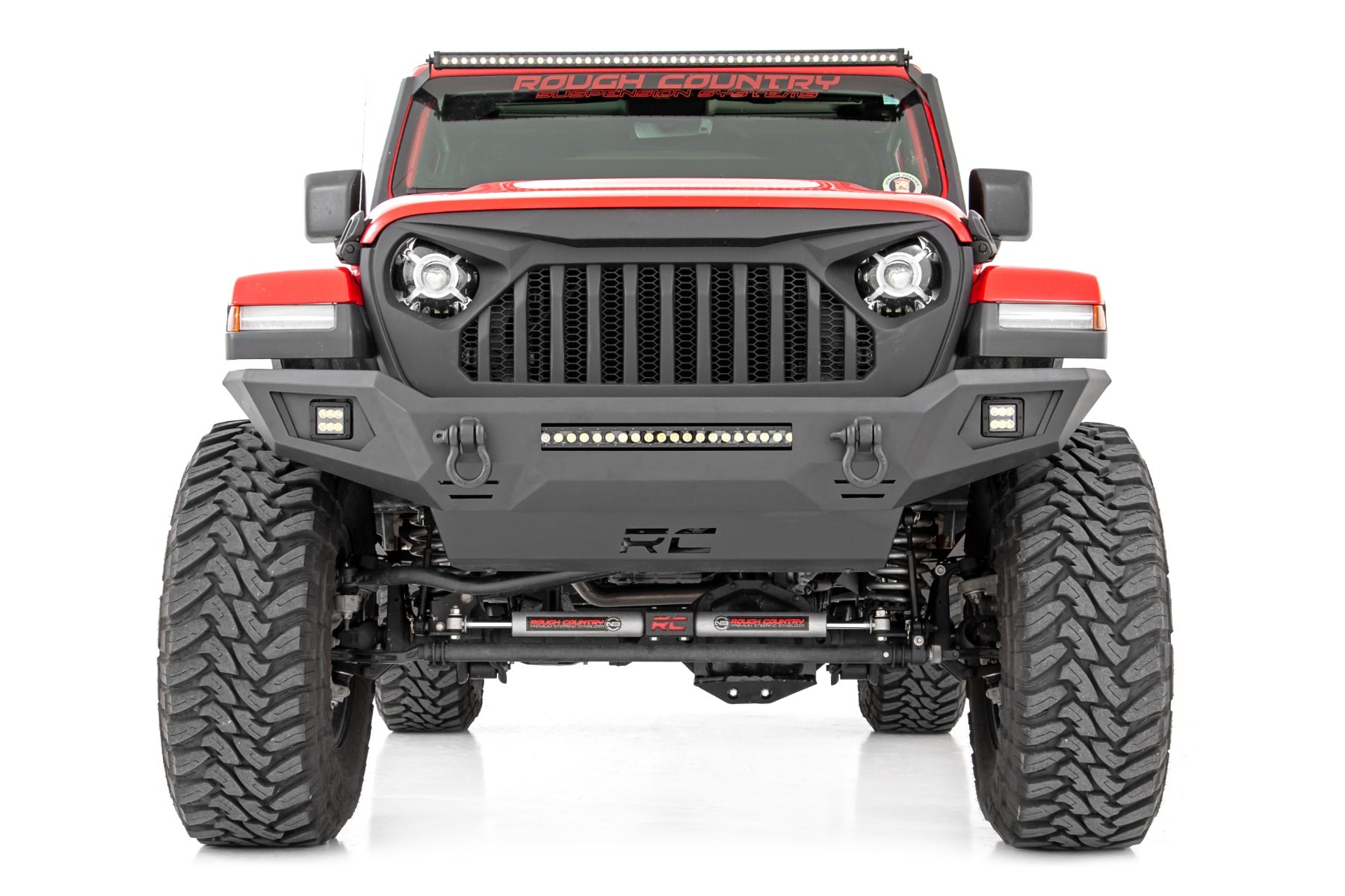Rough Country Front Bumper | Skid Plate | Jeep Gladiator JT/Wrangler 4xe/Wrangler JL (18-23)