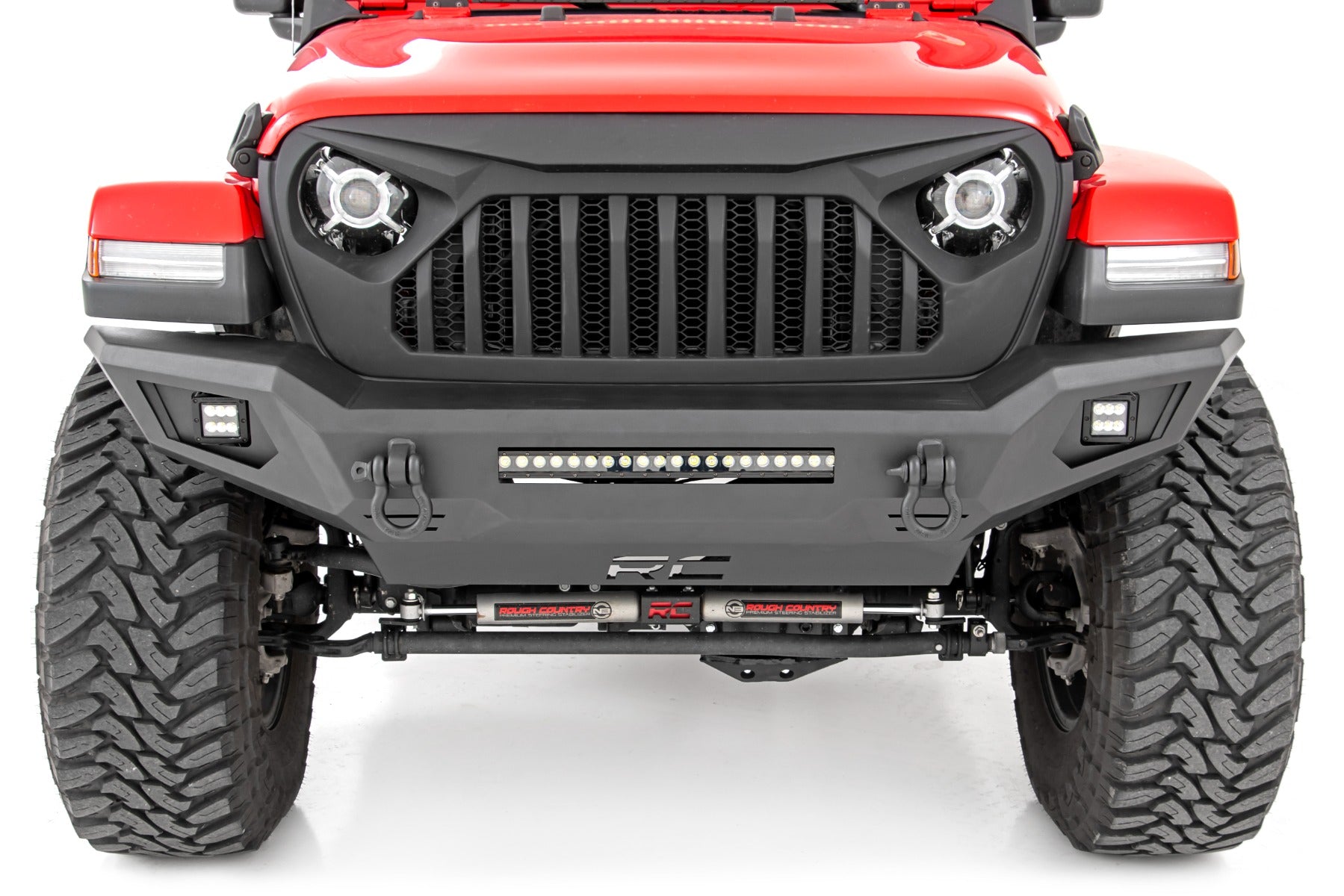 Rough Country Front Bumper | Skid Plate | Jeep Gladiator JT/Wrangler 4xe/Wrangler JL (18-23)