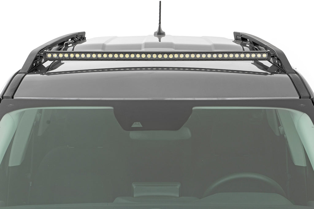 Rough Country LED Light | Roof Rack Mount | 40" Black Single Row | Ford Bronco Sport (21-23)