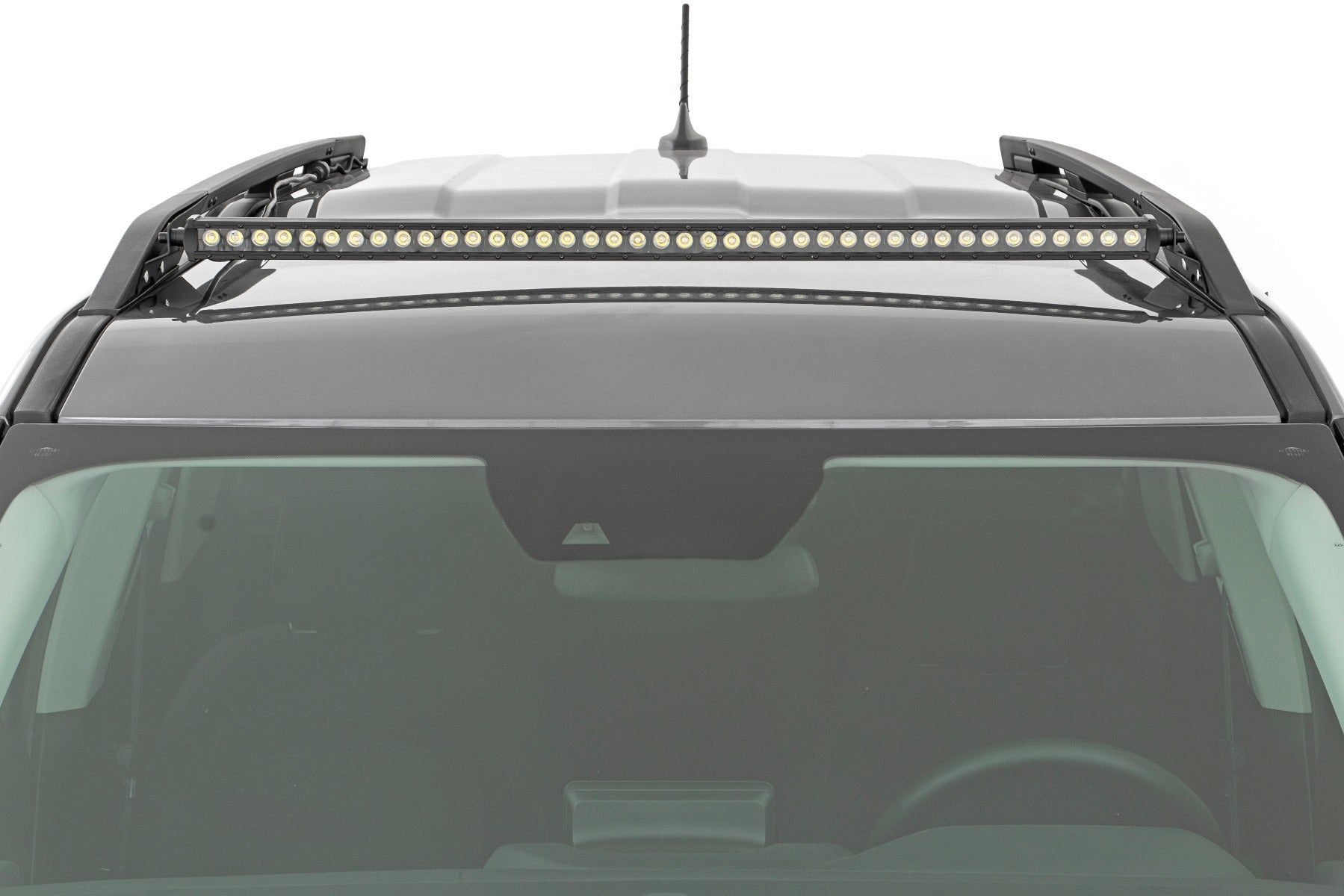 Rough Country LED Light | Roof Rack Mount | 40" Black Single Row | Ford Bronco Sport (21-23)