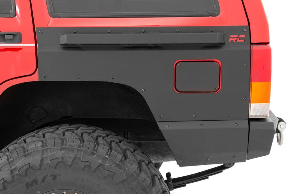 Rough Country Fender & Quarter Panel Armor | Rear | Combo | Jeep Cherokee XJ (84-96)