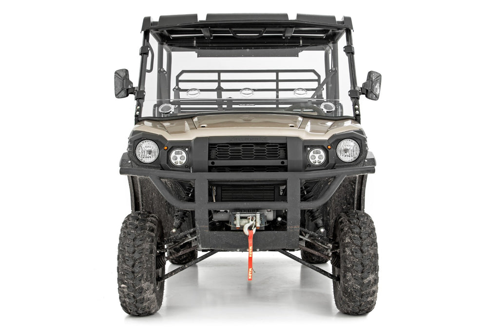 Rough Country Vented Full Windshield | Scratch Resistant | Kawasaki Mule Pro DX/Mule Pro DXT (16-24)