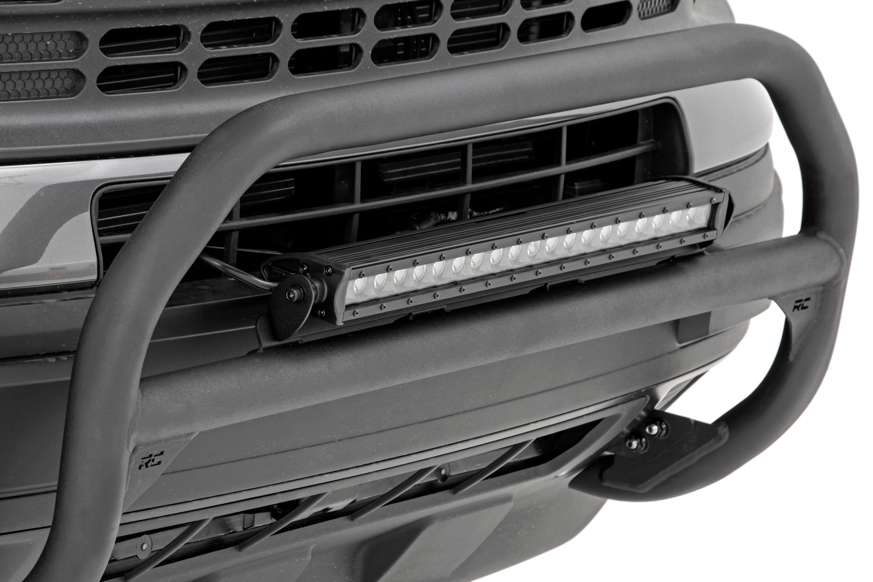 Rough Country Nudge Bar | 20 Inch Black Single Row LED | Ford Bronco Sport (21-23)