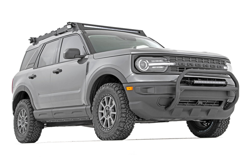 Rough Country Nudge Bar | 20 Inch Chrome Single Row LED | Ford Bronco Sport (21-23)