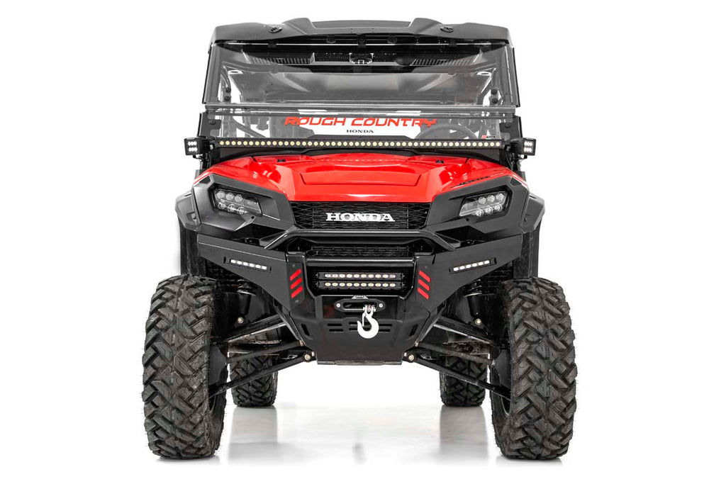 Rough Country LED Light | Cage Mount | 50" Black Single Row | Honda Pioneer 1000/Pioneer 1000-5 (16-22)