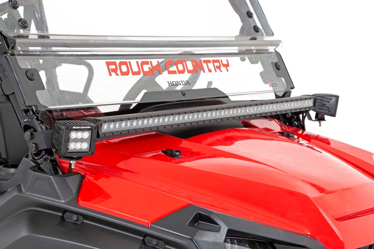 LED Light Kit | Cage Mount | 2" Black Pair | White DRL | Honda Pioneer 1000-5