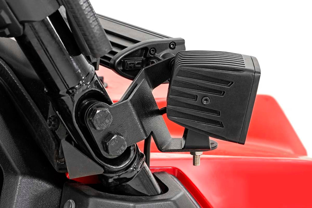 LED Light Kit | Cage Mount | 2" Black Pair | White DRL | Honda Pioneer 1000-5