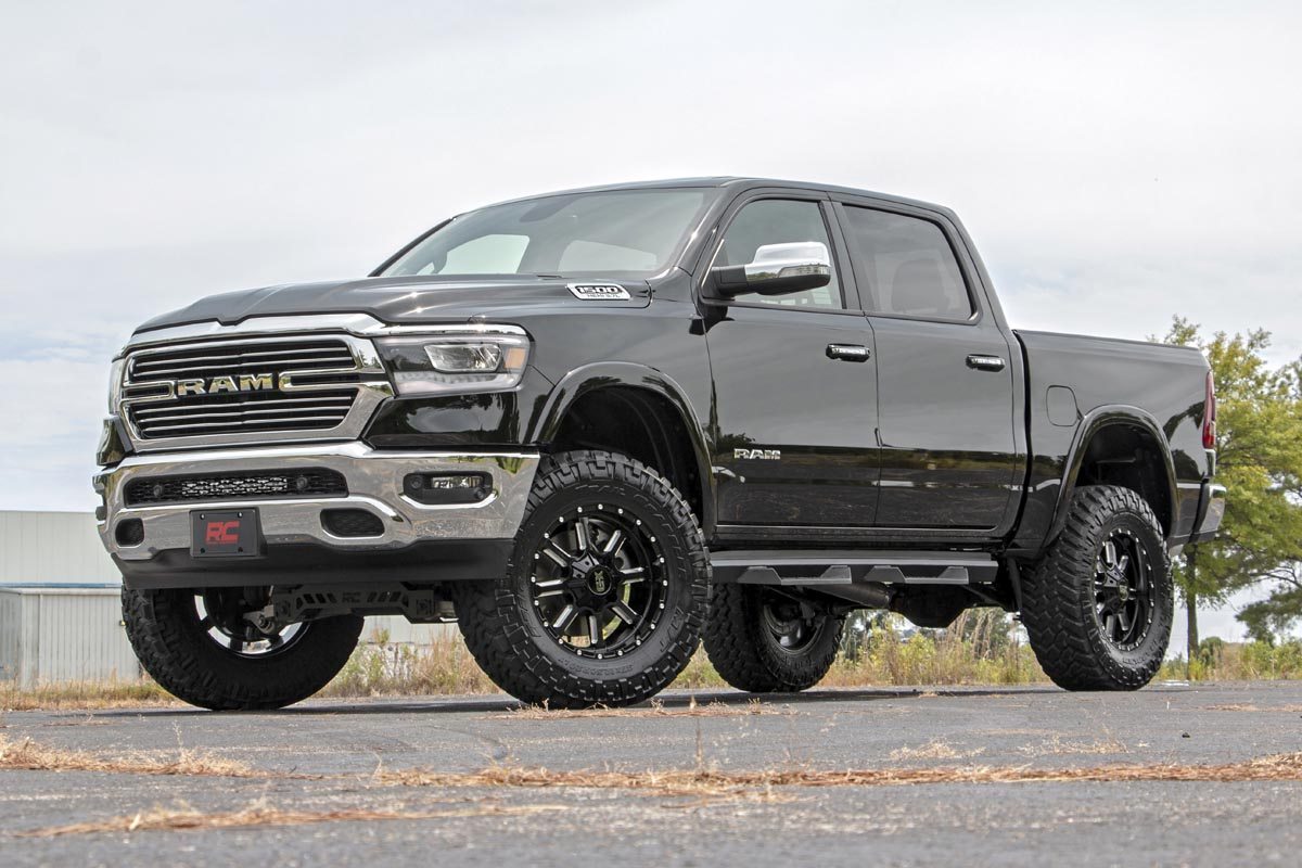 Rough Country LED Light | Bumper Mount | 20" Chrome Dual Row | Amber DRL | Ram 1500 (19-23)