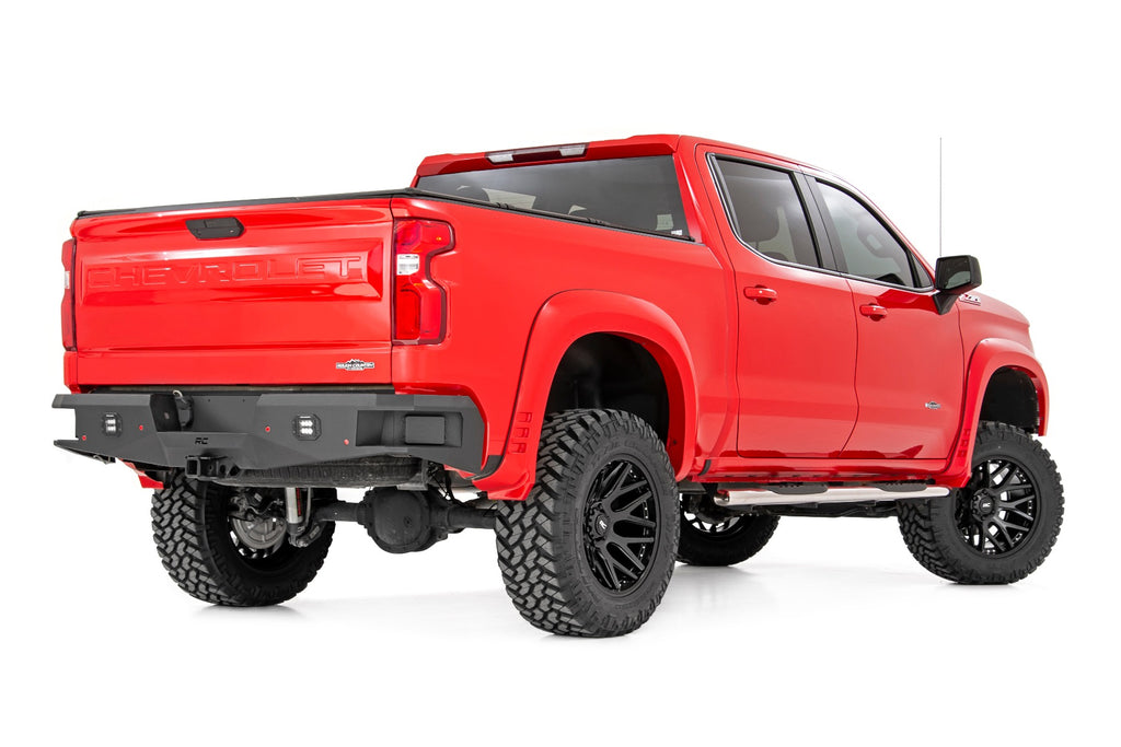 Rough Country Oval Steps | Stainless | Crew Cab | DEF Tank | Chevy/GMC 1500/2500HD (19-23)