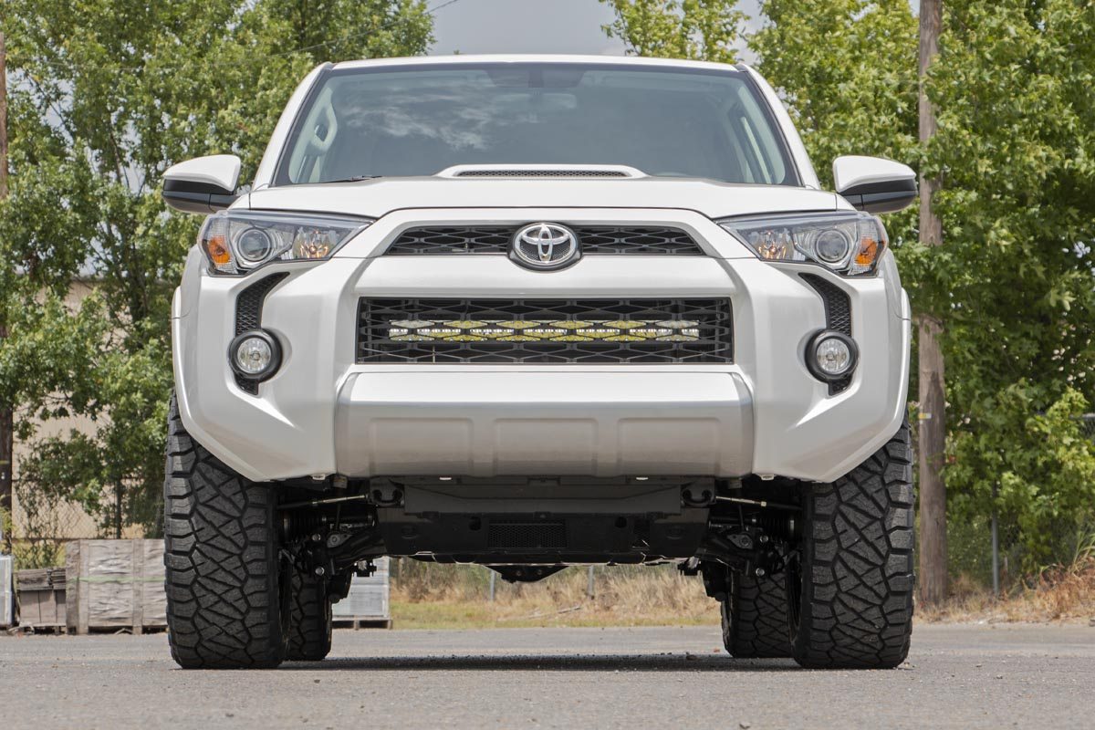 Rough Country LED Light | Bumper Mount | 30" Black Dual Row | Toyota 4Runner (14-20)