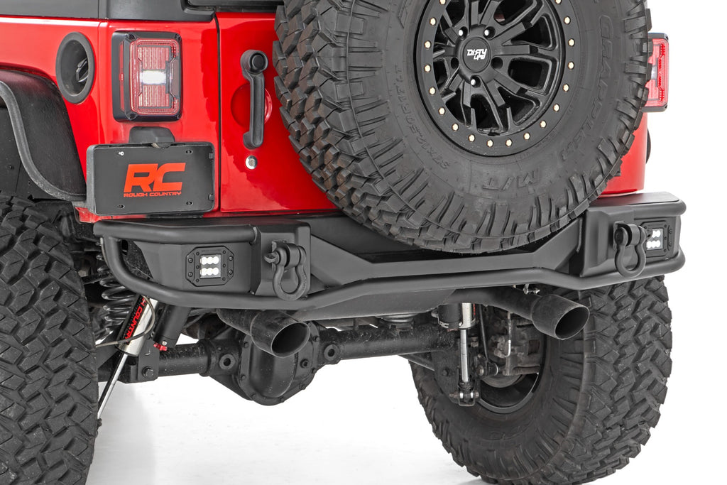 Rough Country Rear Bumper | Tubular | Jeep Wrangler JK  (2007-2018)