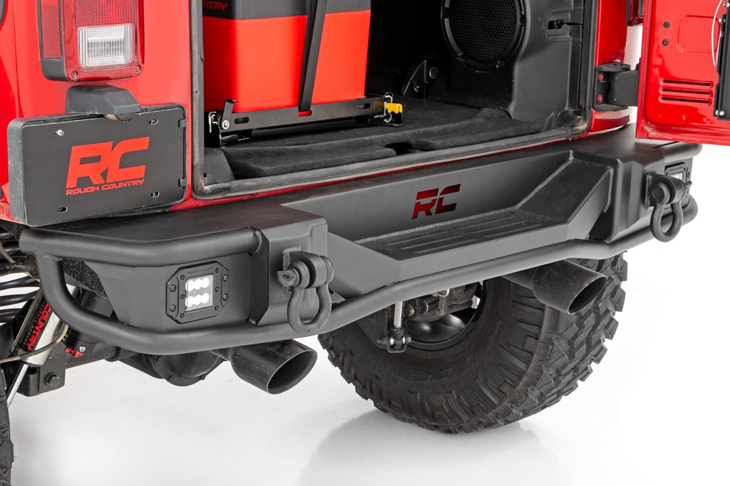 Rough Country Rear Bumper | Tubular | Jeep Wrangler JK  (2007-2018)