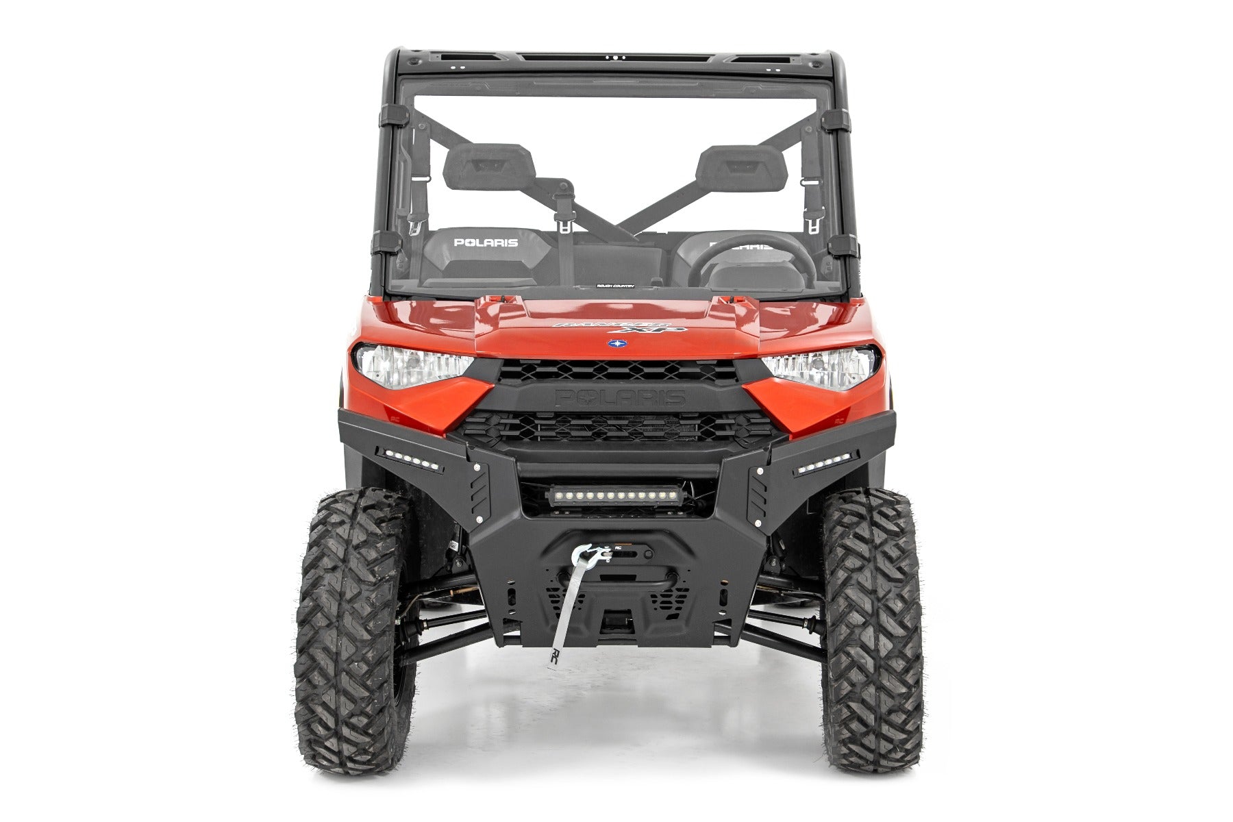 Rough Country Bumper Wings | 6" Black Slimline LED Pair | Polaris Ranger 1000 (13-21)
