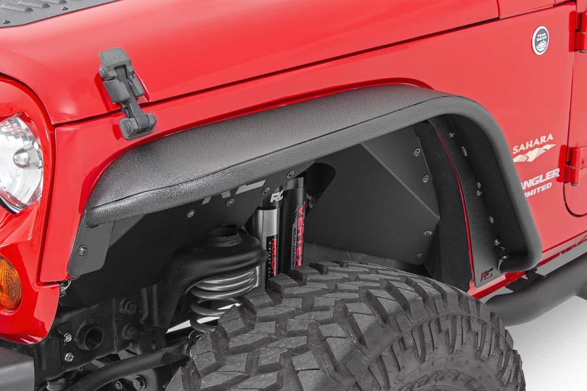 Rough Country Fender Flare | Steel | FR & RR | Jeep Wrangler JK  (2007-2018)