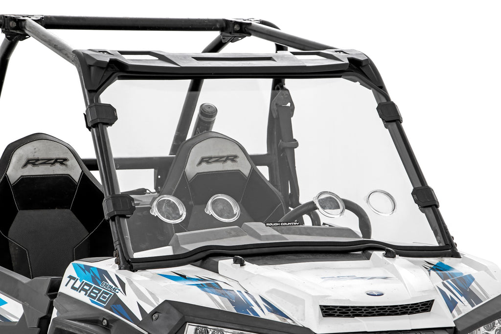 Rough Country Vented Full Windshield | Scratch Resistant | Polaris RZR XP 1000/RZR XP 4 1000 (14-22)