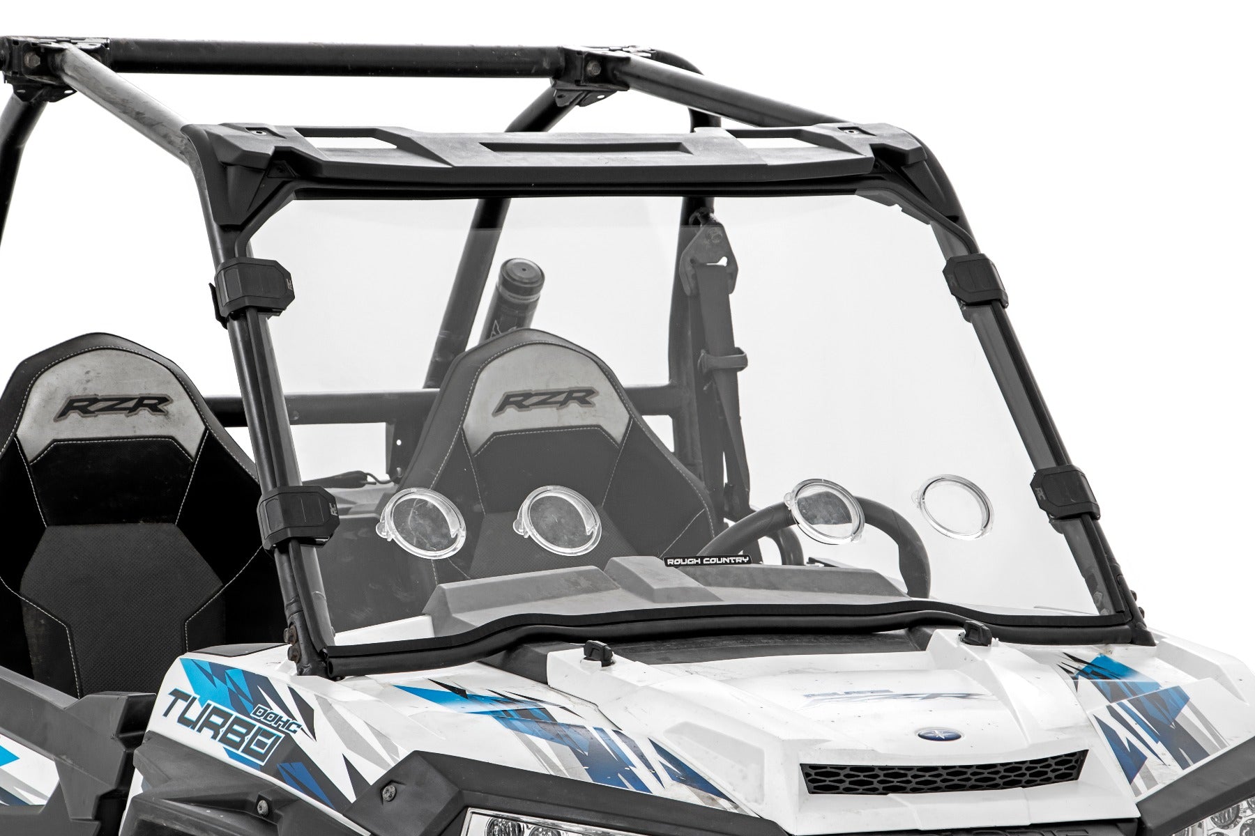 Rough Country Vented Full Windshield | Scratch Resistant | Polaris RZR XP 1000/RZR XP 4 1000 (14-22)