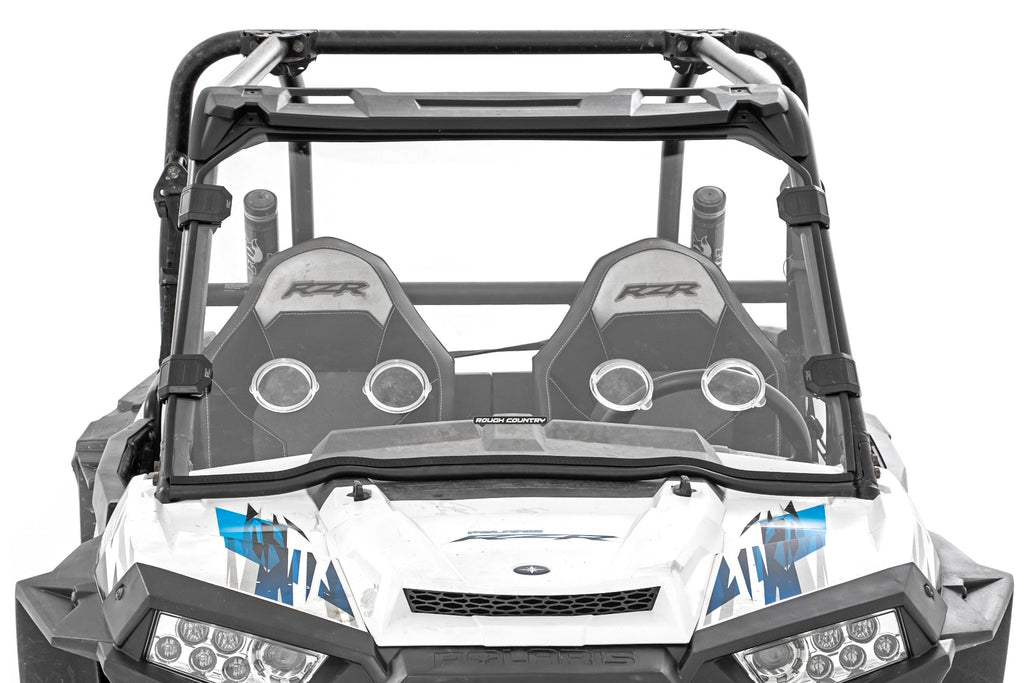 Rough Country Vented Full Windshield | Scratch Resistant | Polaris RZR XP 1000/RZR XP 4 1000 (14-22)