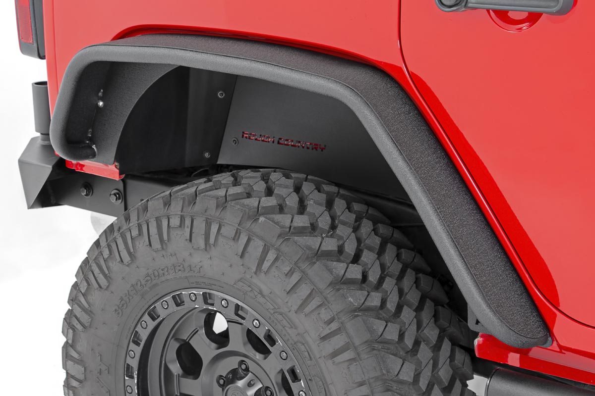 Rough Country Fender Flare | Steel | Rear | Jeep Wrangler JK  (2007-2018)