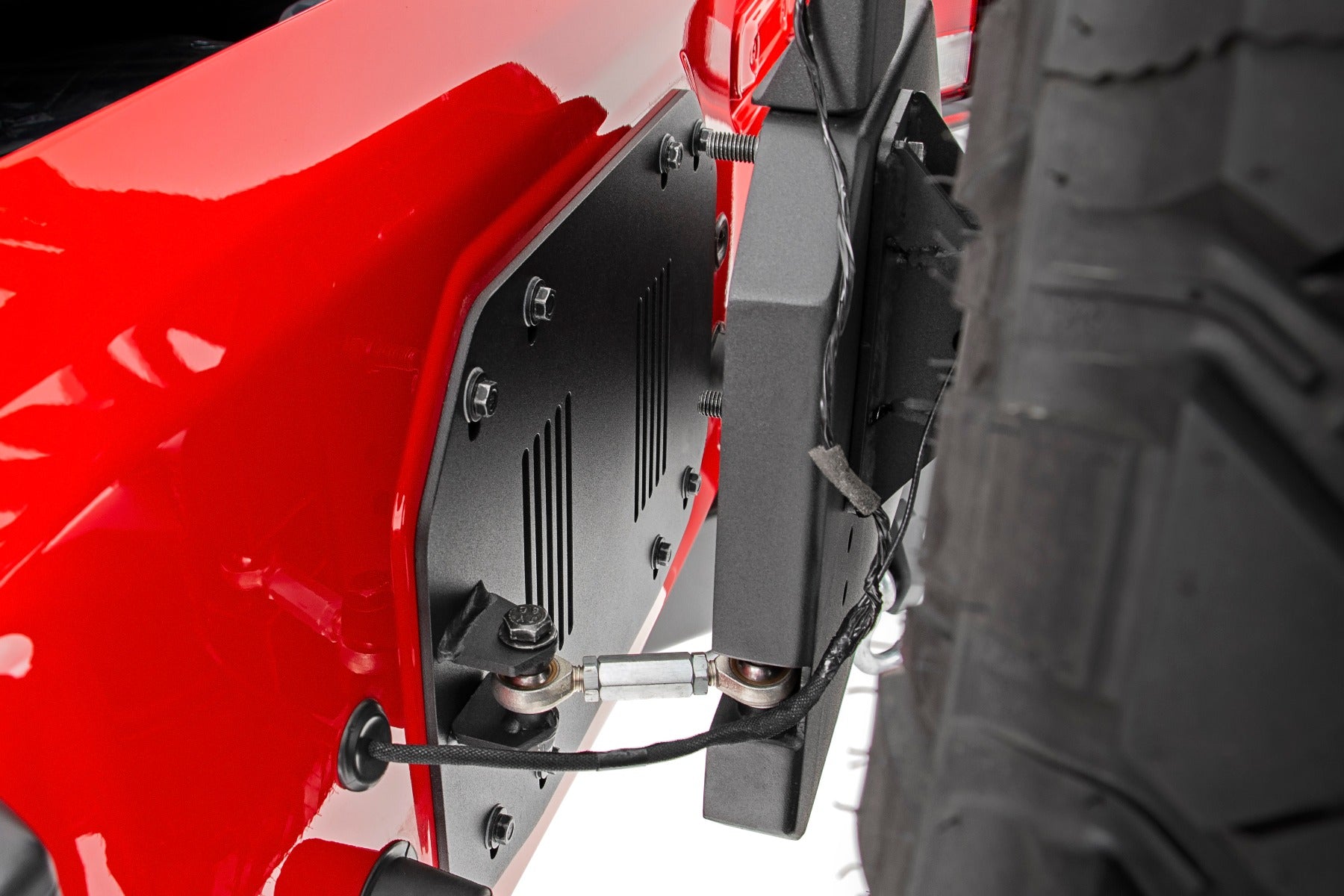 Rough Country Rear Bumper | Trail | Tire Carrier | Jeep Wrangler 4xe (21-23)/Wrangler JL (18-23)