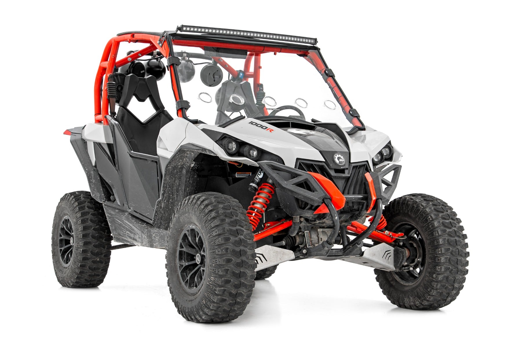 Rough Country LED Light | Front Mount | 40" Black Single Row | Can-Am Commander/Maverick (2014-2020)