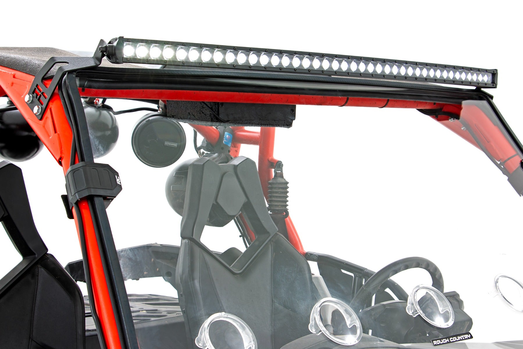 Rough Country LED Light | Front Mount | 40" Black Dual Row | Can-Am Commander/Maverick (2014-2020)