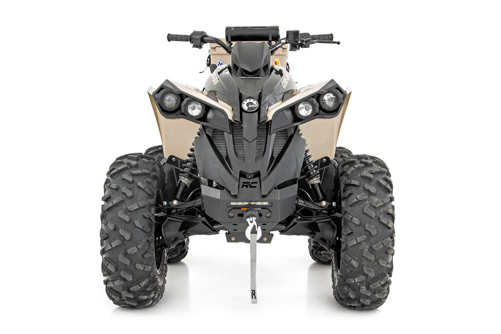 Rough Country Winch Bumper | 4500-Lb Winch | Synthetic Rope | Can-Am Renegade 1000/Renegade 500 (12-22)