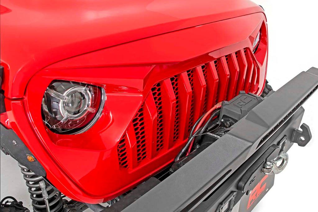 Rough Country Replacement Grille | Angry Eyes | Jeep Gladiator JT/Wrangler 4xe/Wrangler JL (18-23)