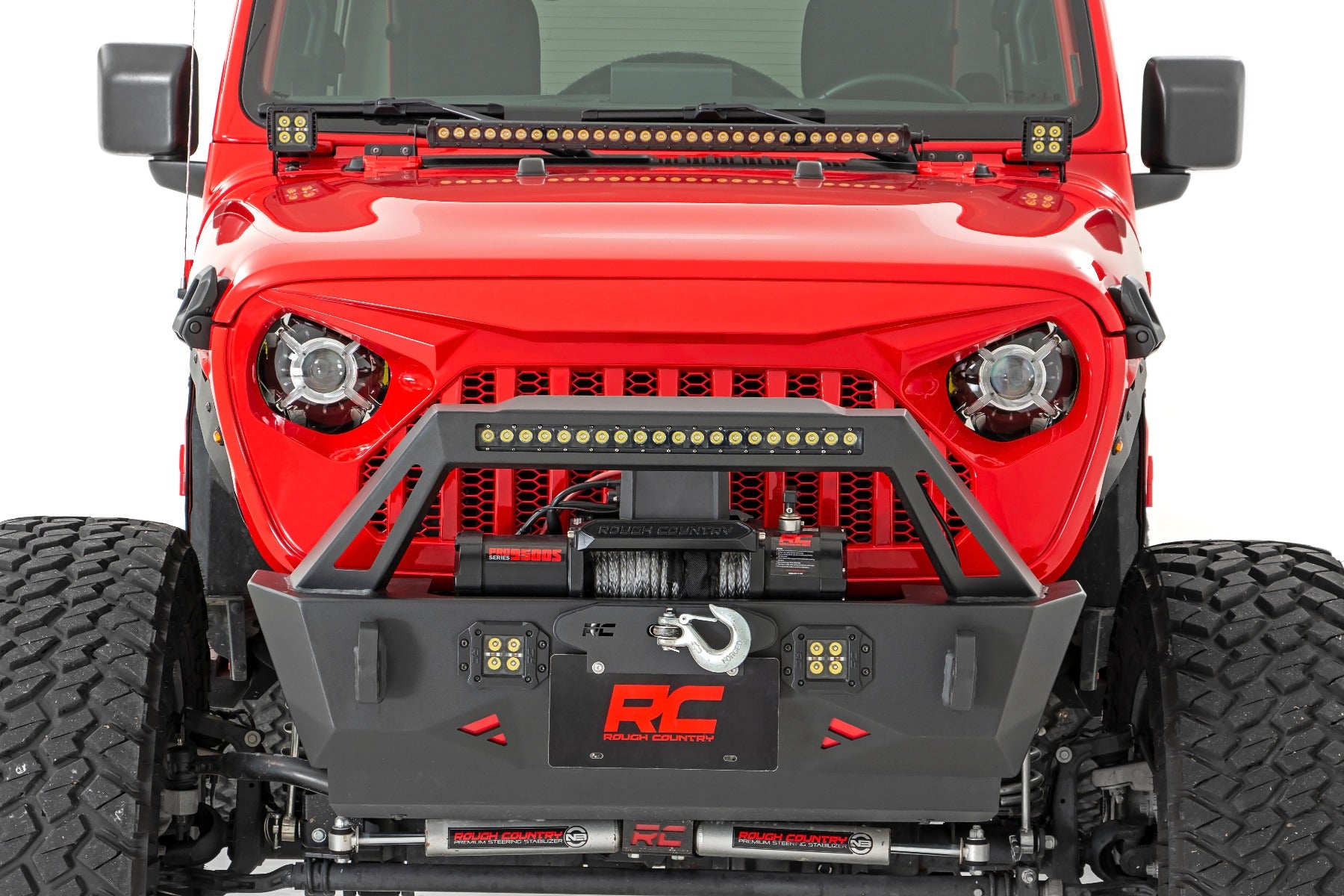 Rough Country 9 Inch Headlight | Pair | Jeep Gladiator JT/Wrangler 4xe/Wrangler JL (18-23)