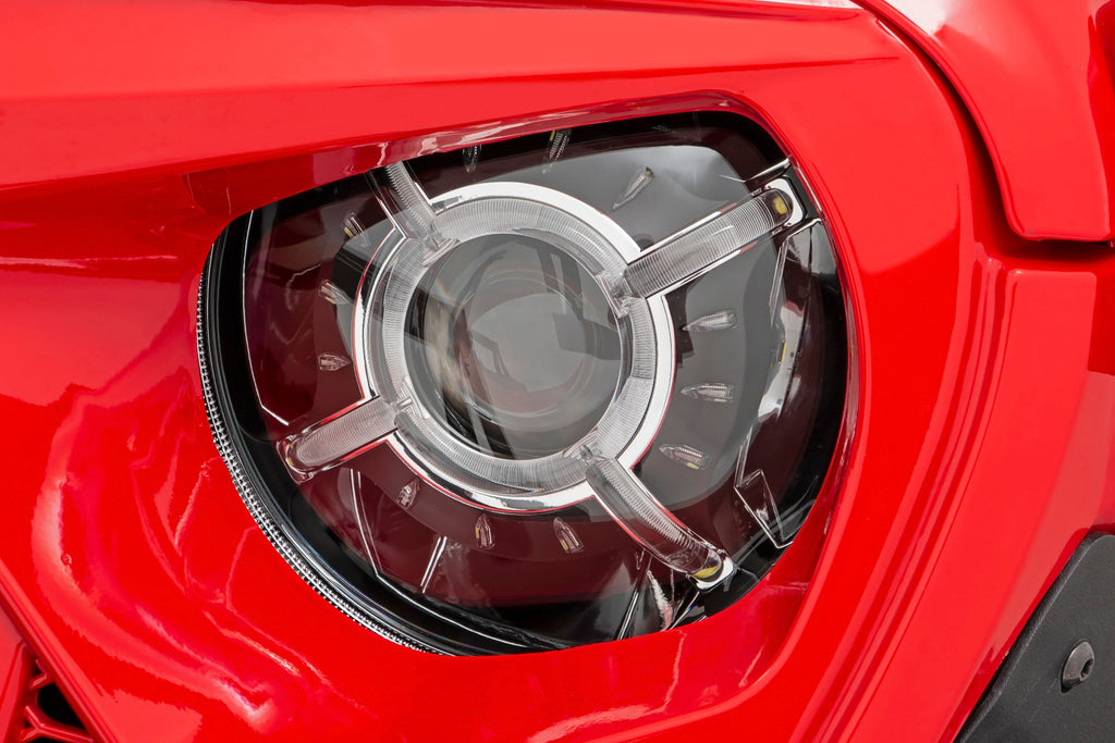 Rough Country 9 Inch Headlight | Pair | Jeep Gladiator JT/Wrangler 4xe/Wrangler JL (18-23)