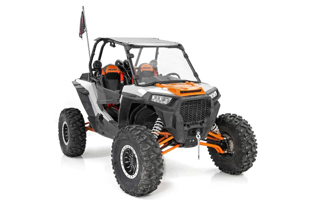 Rough Country Full Windshield | w/ Factory Visor | Polaris RZR XP 1000/RZR XP 4 1000 (14-22)