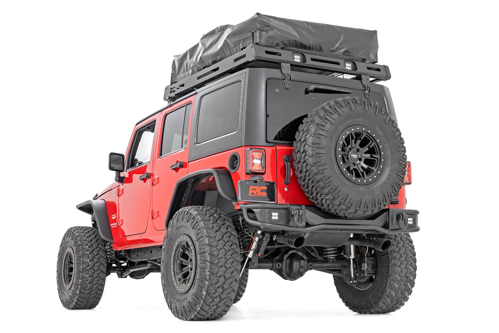 Rough Country Rear Bumper | Tubular | Jeep Wrangler JK  (2007-2018)