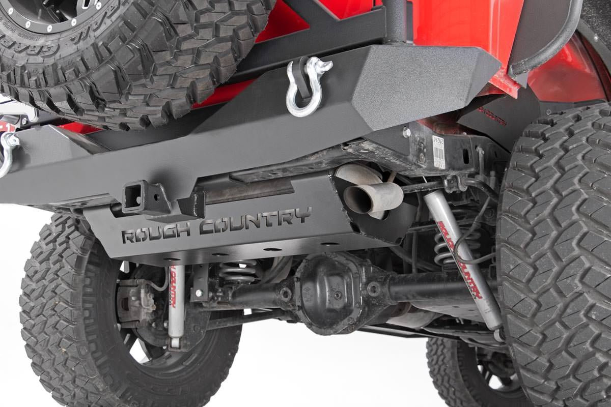 Rough Country Muffler Skid Plate | Jeep Wrangler JK  (2007-2018)