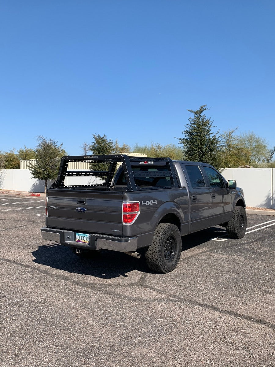 2009-2014 Ford F-150 Treck 5 1/2 To 6Ft. Full-Size Truck Beds - Adjustable Bed Rack System (505Brs-Brktkit Included) - Texture Black