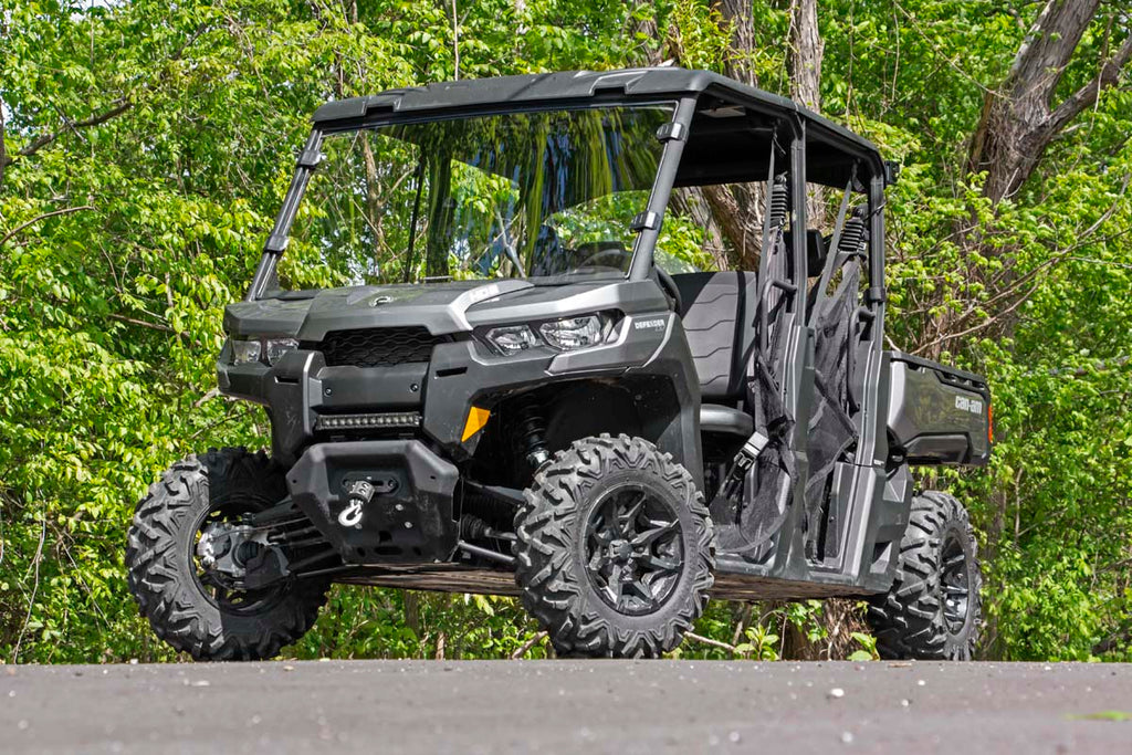 Rough Country Full Windshield | Scratch Resistant | Can-Am Defender HD 10/Defender HD 10 XT (16-22)