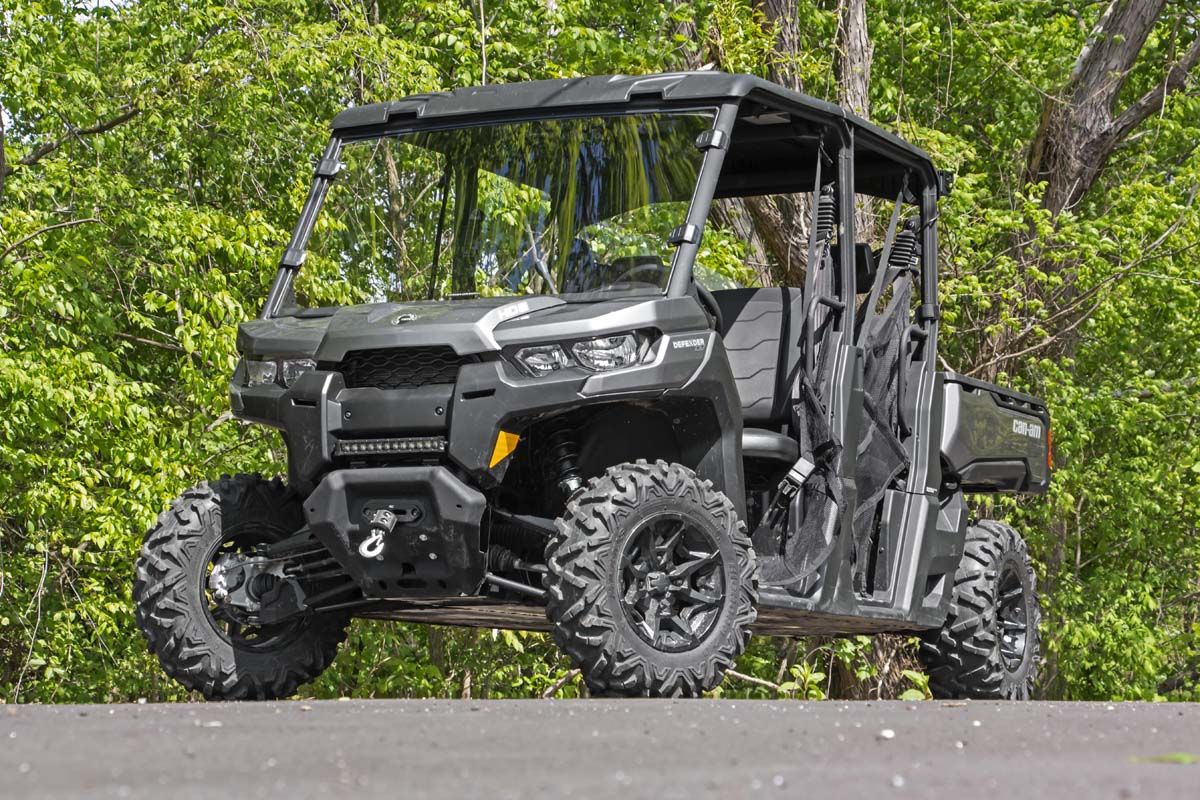 Rough Country Full Windshield | Scratch Resistant | Can-Am Defender HD 10/Defender HD 10 XT (16-22)