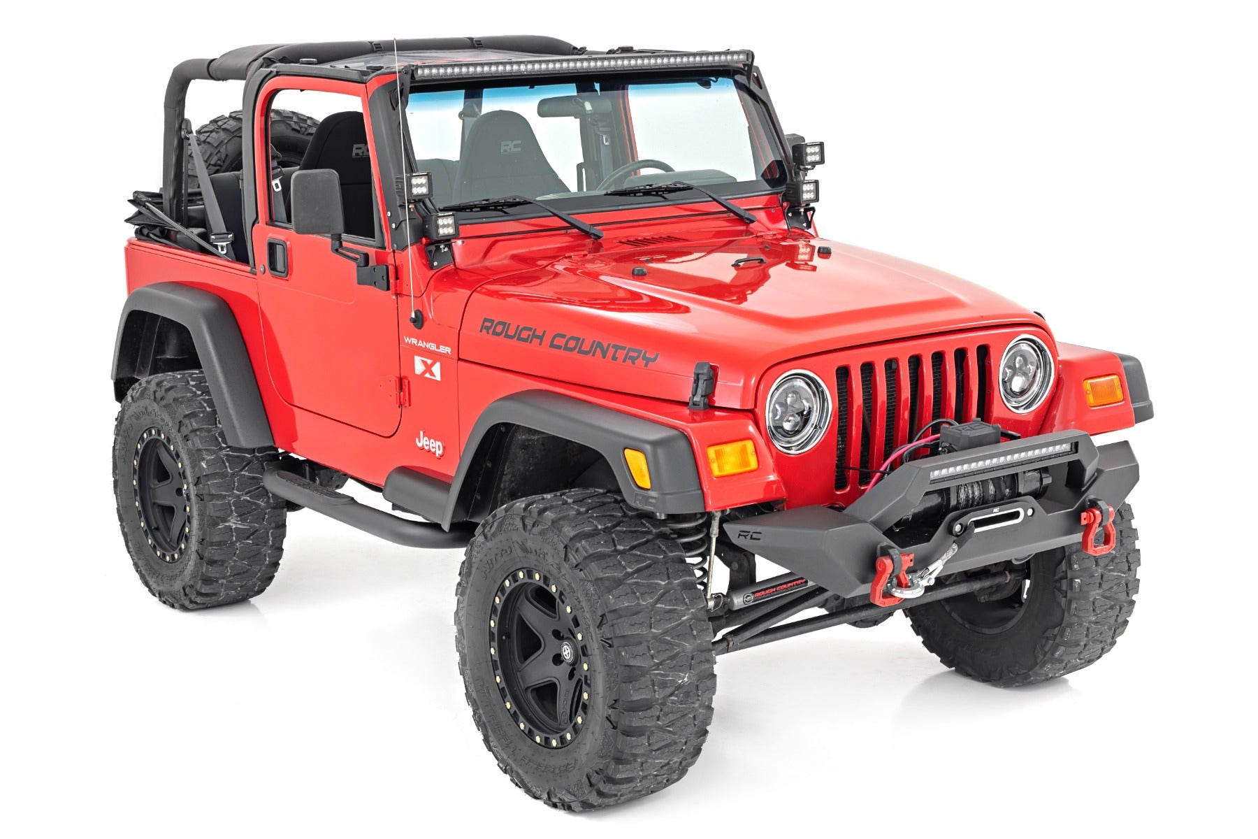 Rough Country Fender Flare Kit | 5.5" Wide | Jeep Wrangler TJ 4WD (1997-2006)