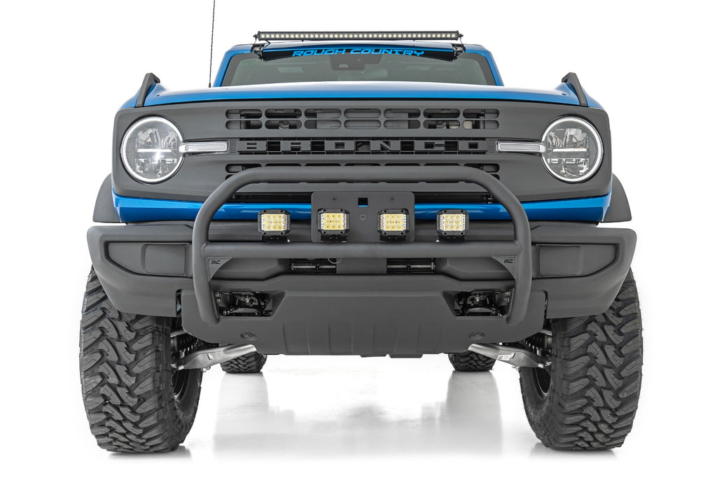 Rough Country Nudge Bar | 20 Inch Black Single Row LED | Ford Bronco 4WD (21-23)