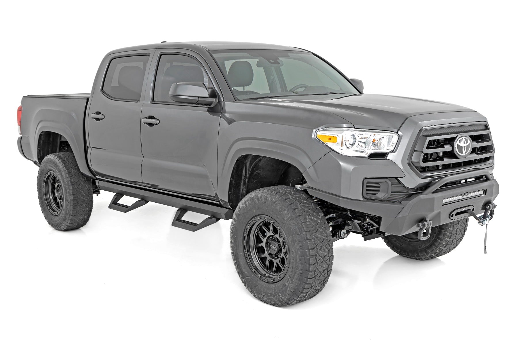 Rough Country SRX2 Adj Aluminum Step | Double Cab | Toyota Tacoma 2WD/4WD (05-23)