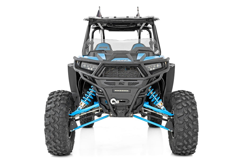 Rough Country Tubular Bumper | Front | Black Series LED | 6" Light | Slim Line | Polaris RZR XP1000