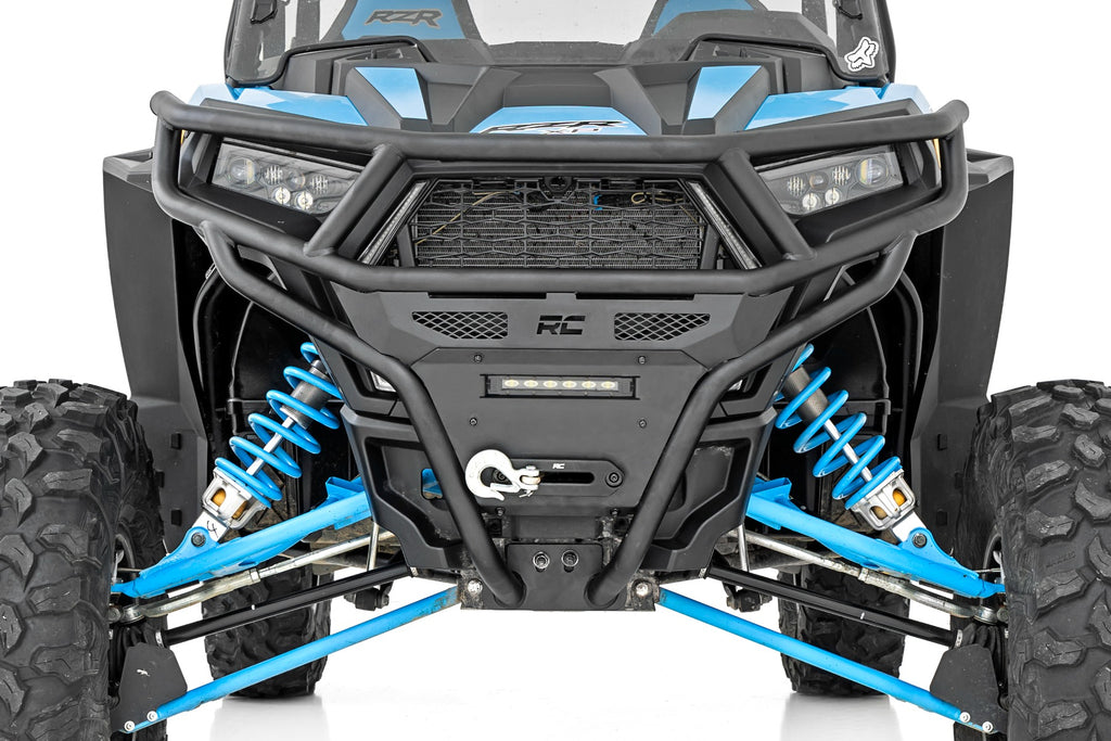 Rough Country Tubular Bumper | Front | Black Series LED | 6" Light | Slim Line | Polaris RZR XP1000