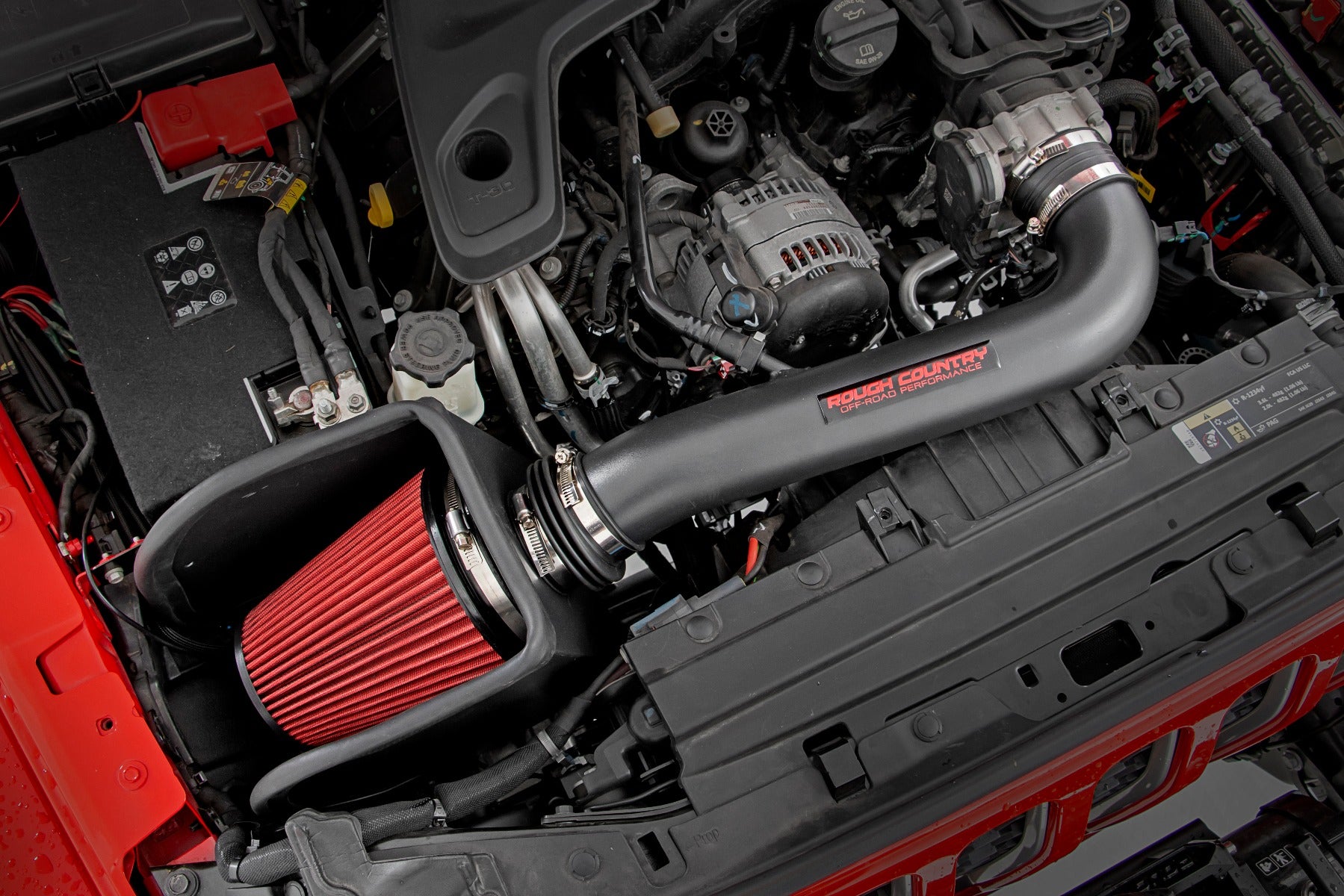 Rough Country 3.6L Cold Air Intake Kit | Prefilter | Jeep Gladiator JT (20-22)/Wrangler JL (18-23)
